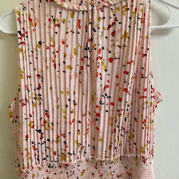 Namette Lepore pink pleated dress in size 8 - Picture 3 of 4